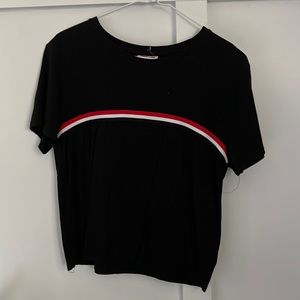 Black crop t shirt